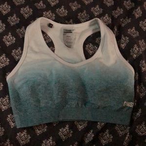ice blue gymshark ombre sports bra